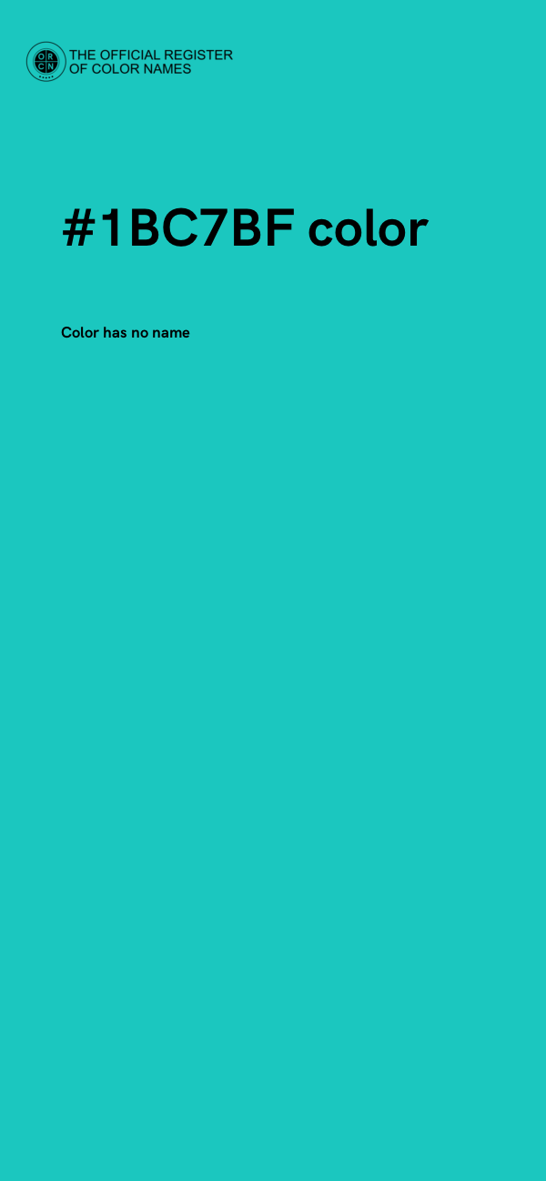 #1BC7BF color image