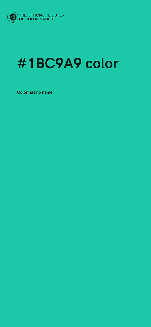 #1BC9A9 color image