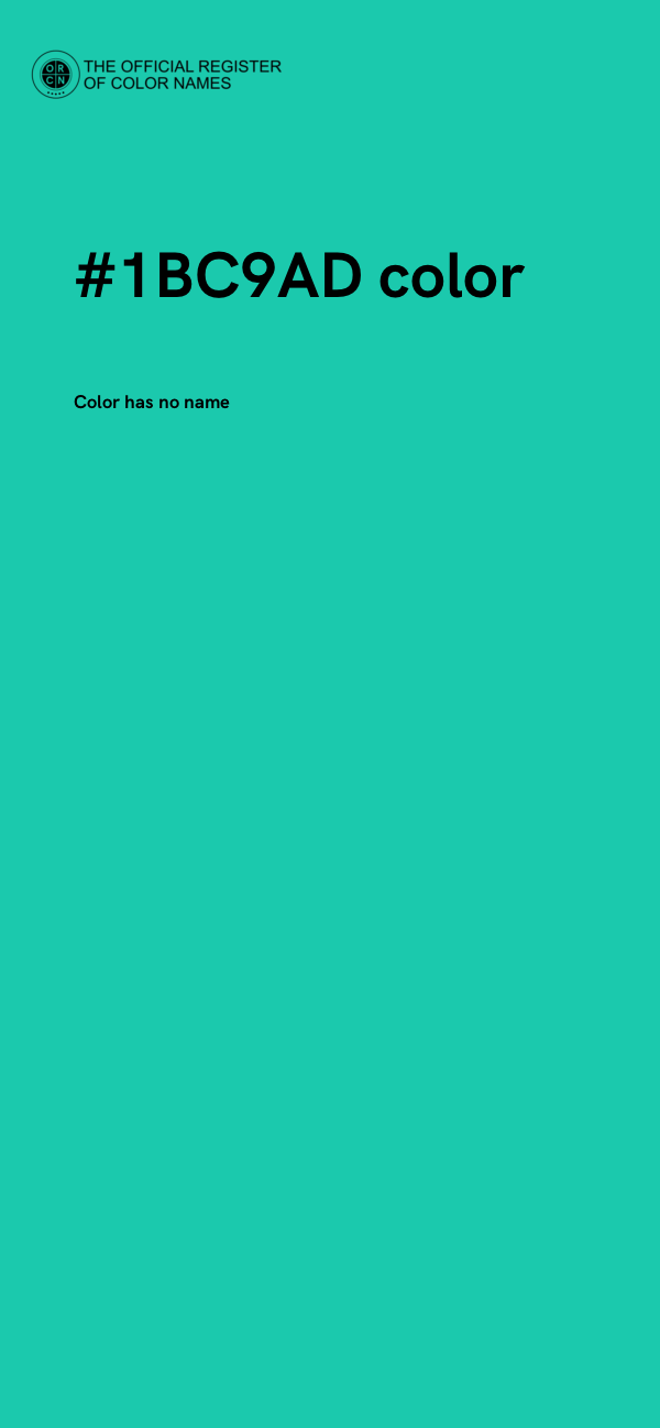 #1BC9AD color image