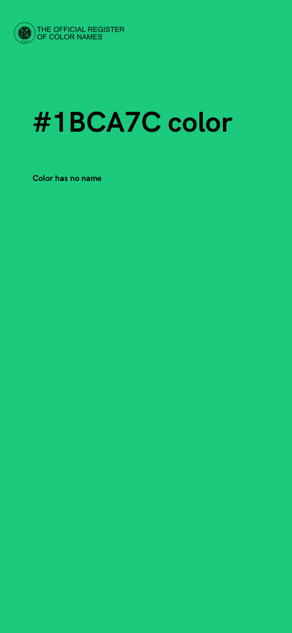 #1BCA7C color image