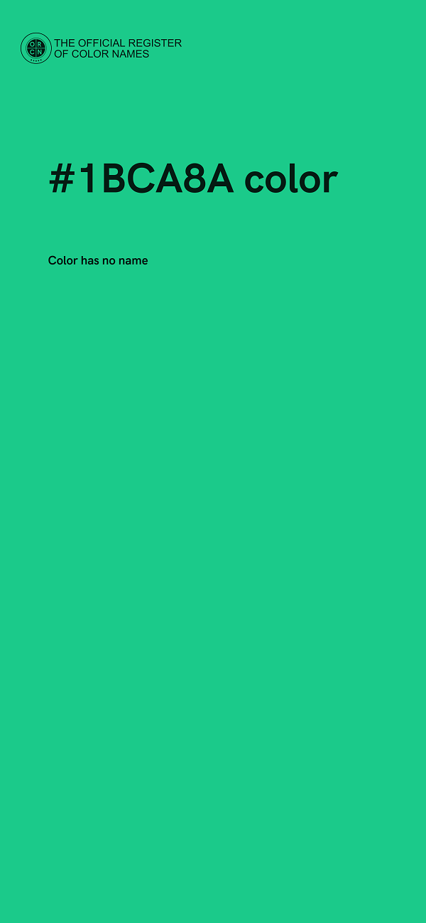 #1BCA8A color image