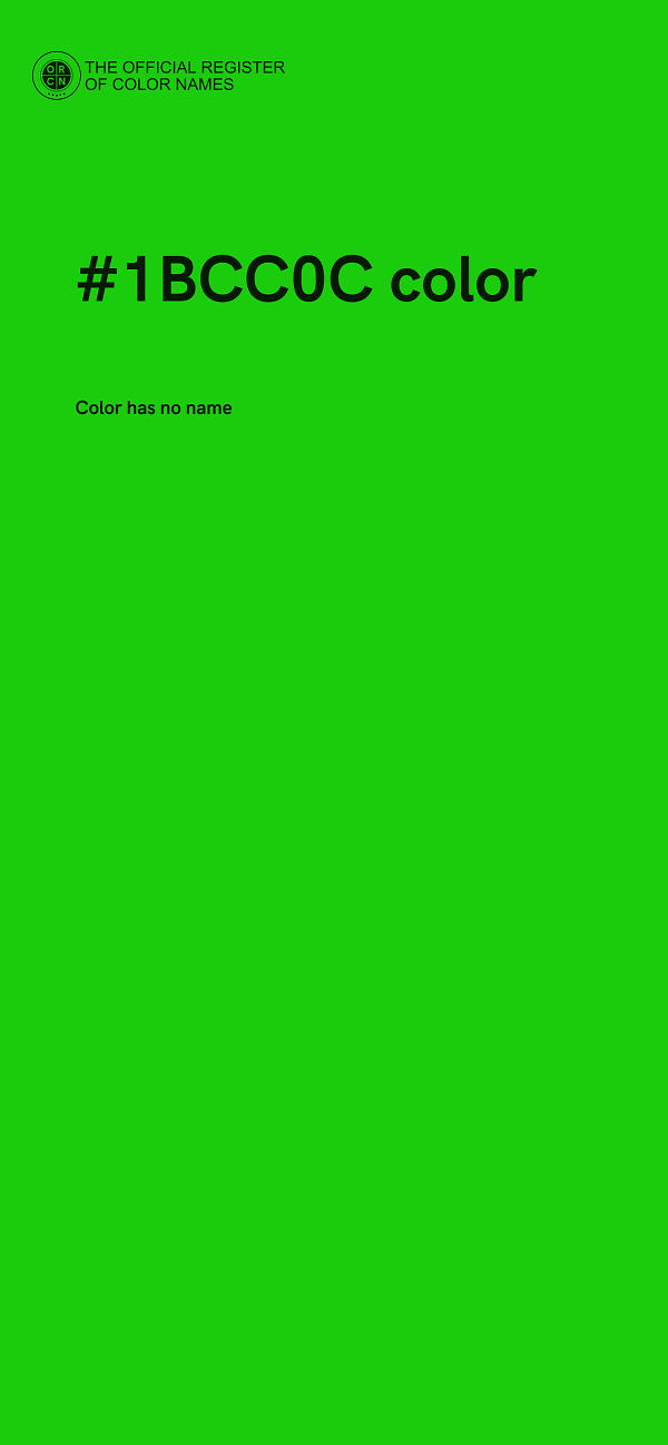#1BCC0C color image