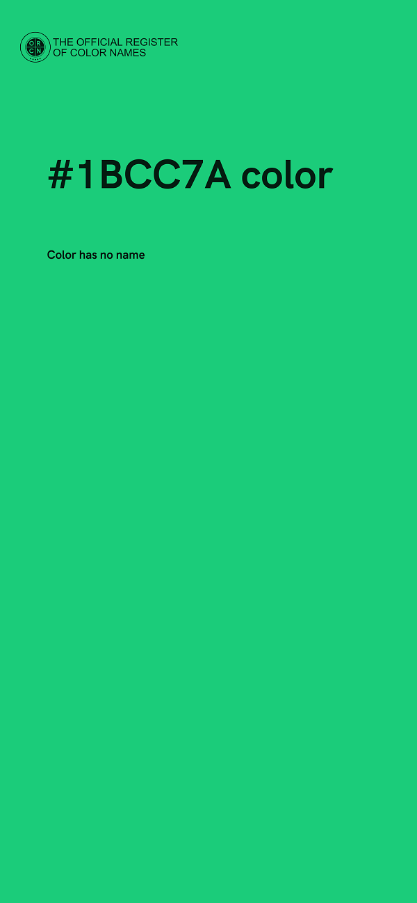 #1BCC7A color image
