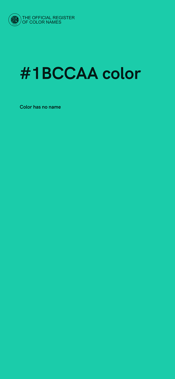 #1BCCAA color image