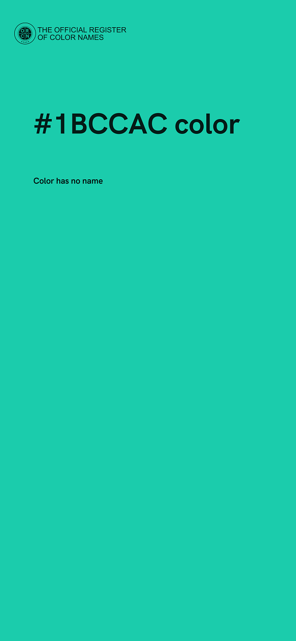 #1BCCAC color image