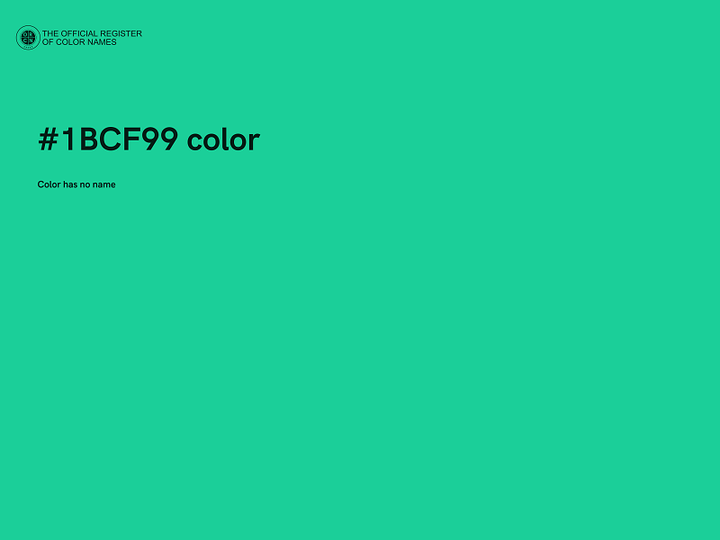 #1BCF99 color image