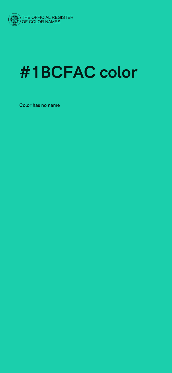 #1BCFAC color image