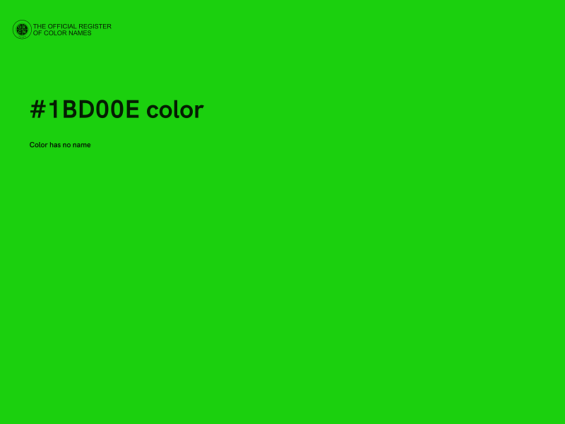 #1BD00E color image