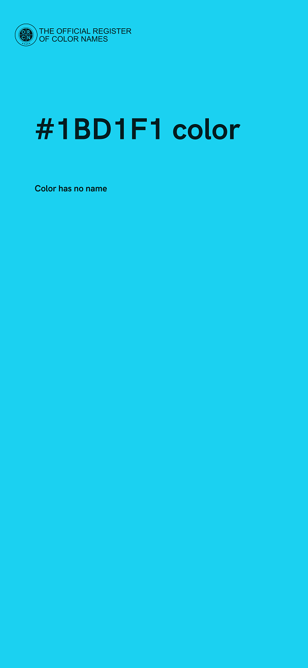#1BD1F1 color image