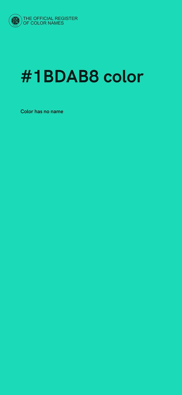 #1BDAB8 color image