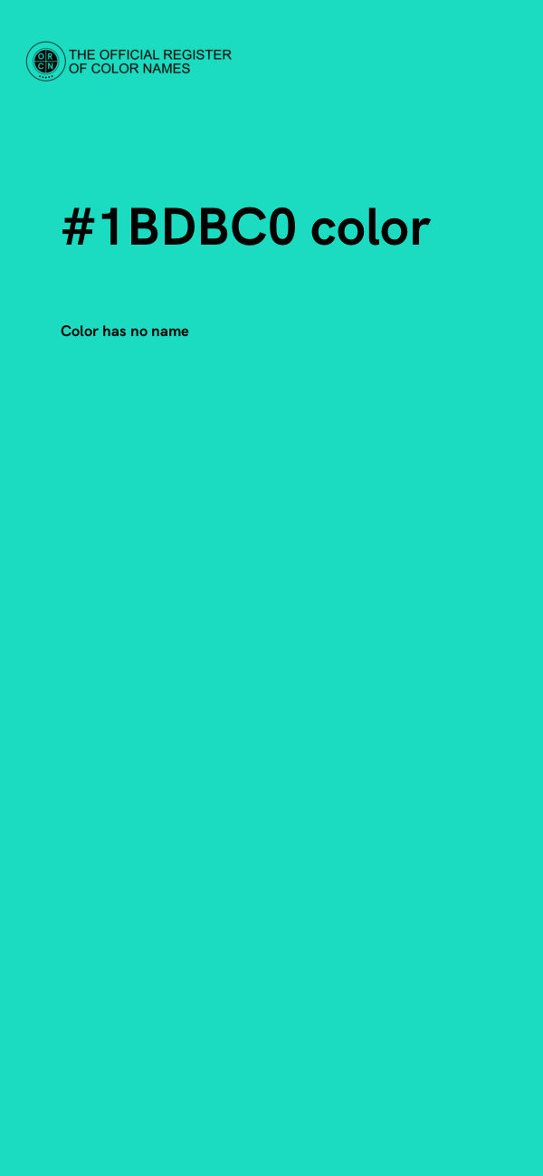 #1BDBC0 color image
