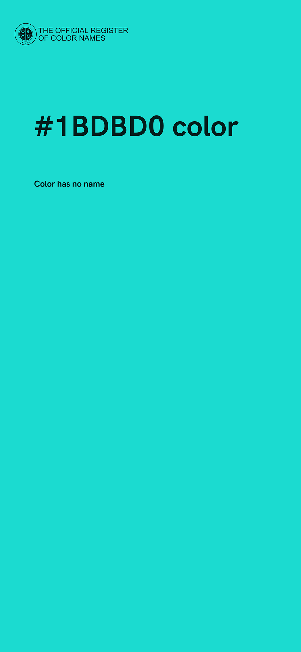 #1BDBD0 color image