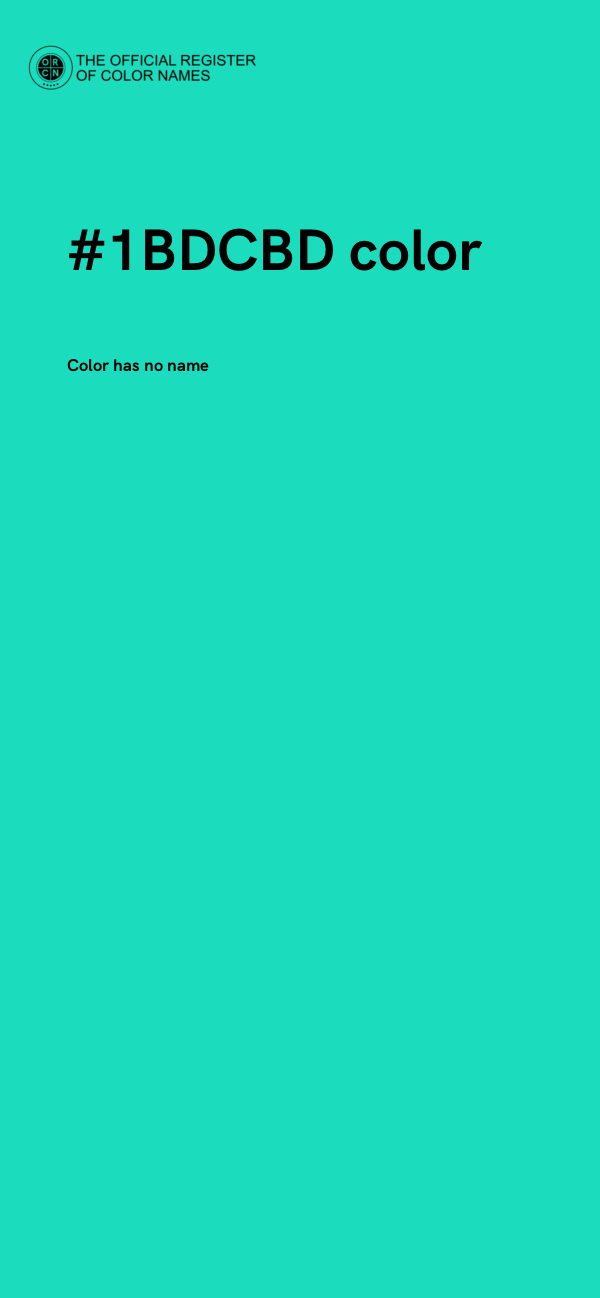 #1BDCBD color image