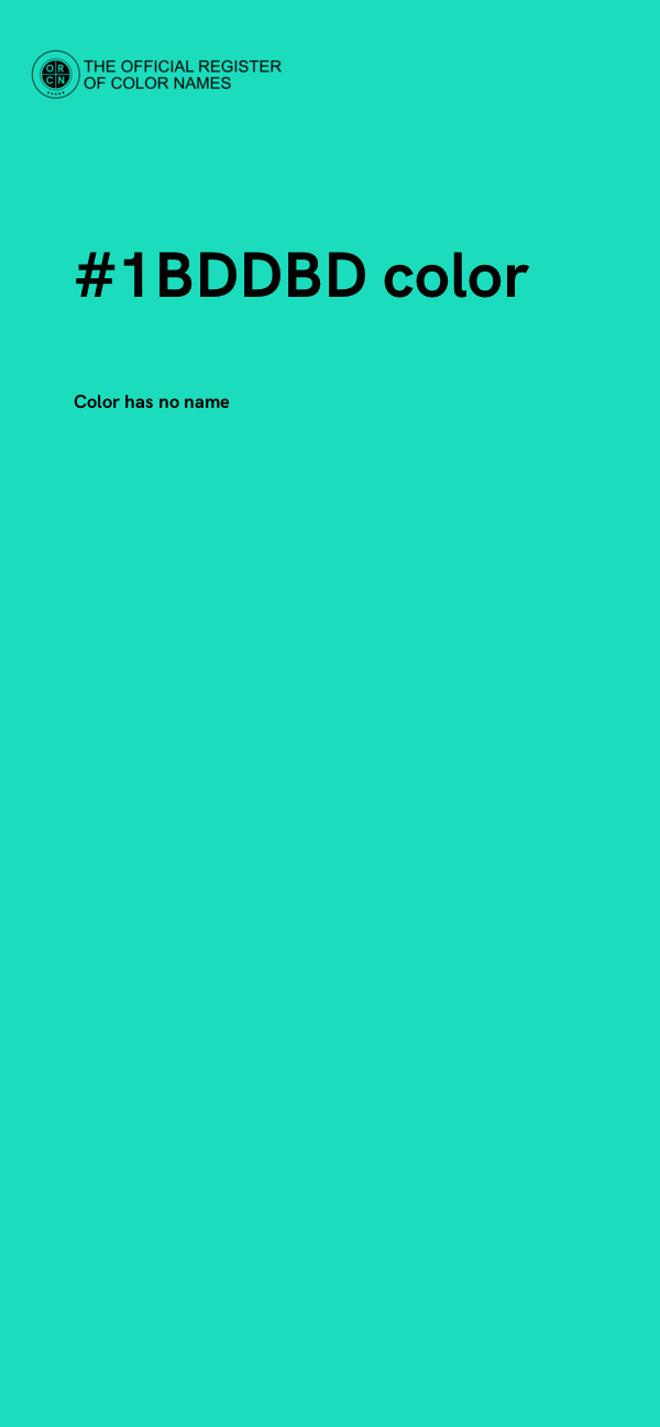 #1BDDBD color image