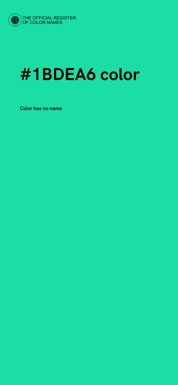#1BDEA6 color image
