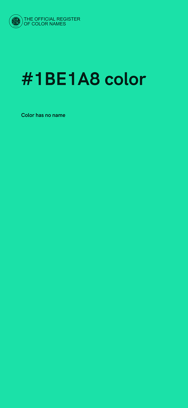 #1BE1A8 color image