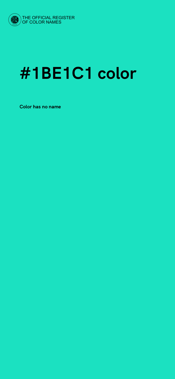 #1BE1C1 color image