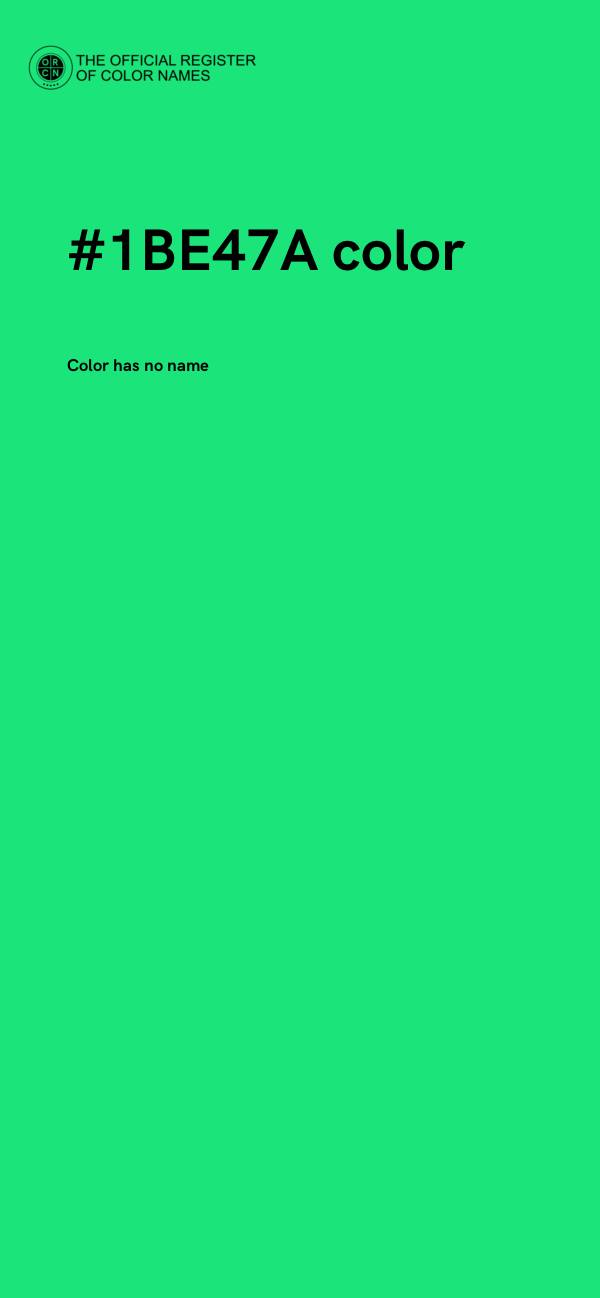 #1BE47A color image