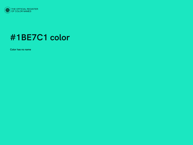 #1BE7C1 color image