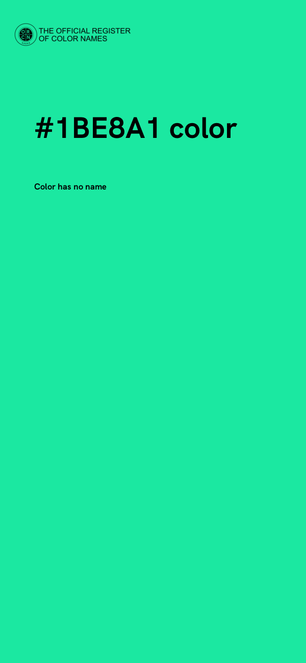 #1BE8A1 color image