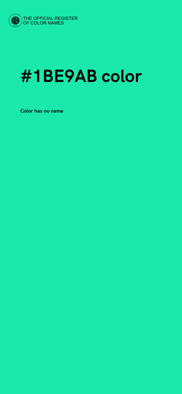 #1BE9AB color image