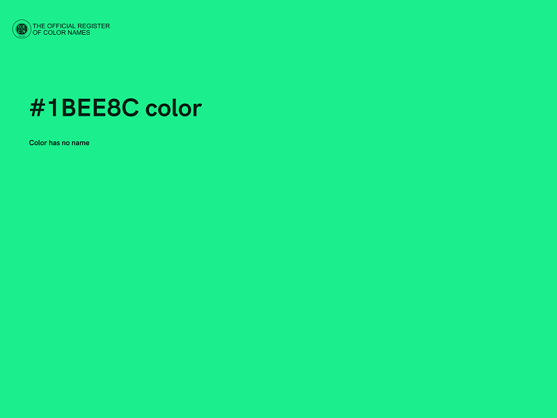 #1BEE8C color image