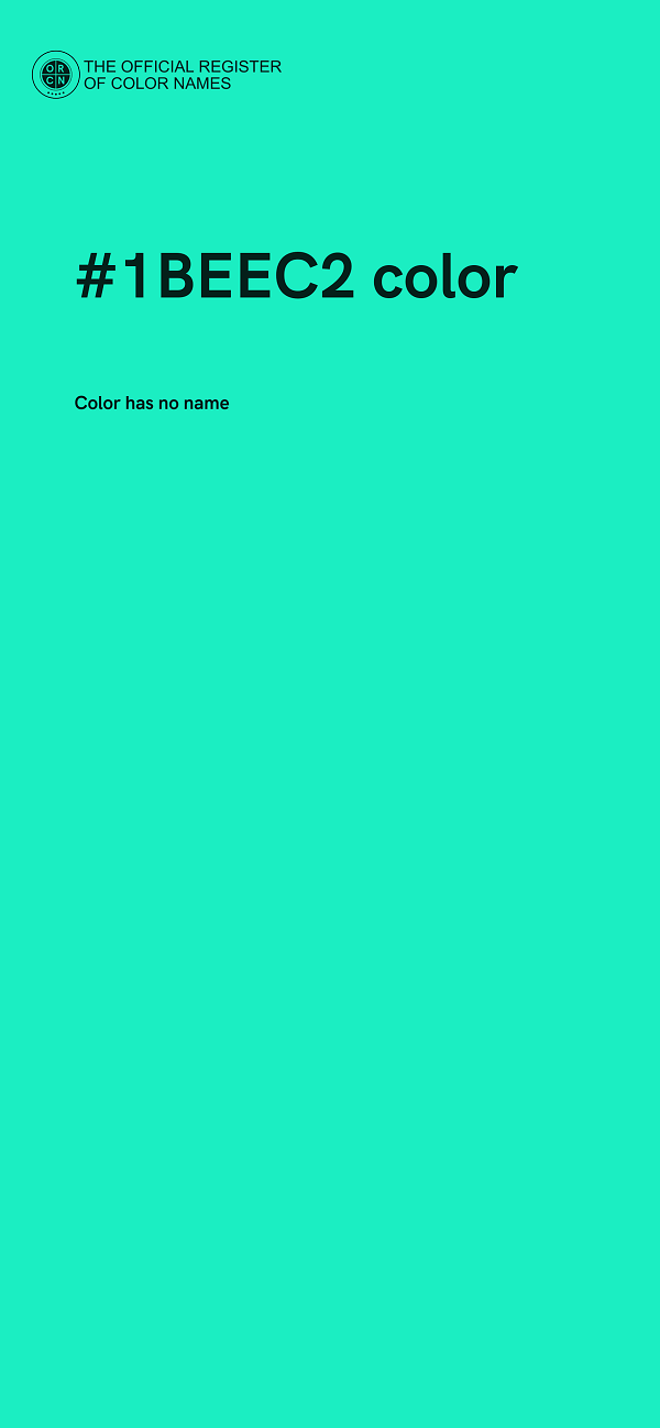 #1BEEC2 color image