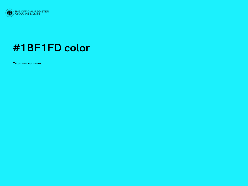#1BF1FD color image