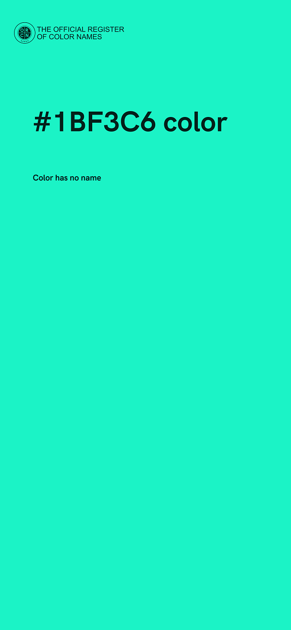 #1BF3C6 color image