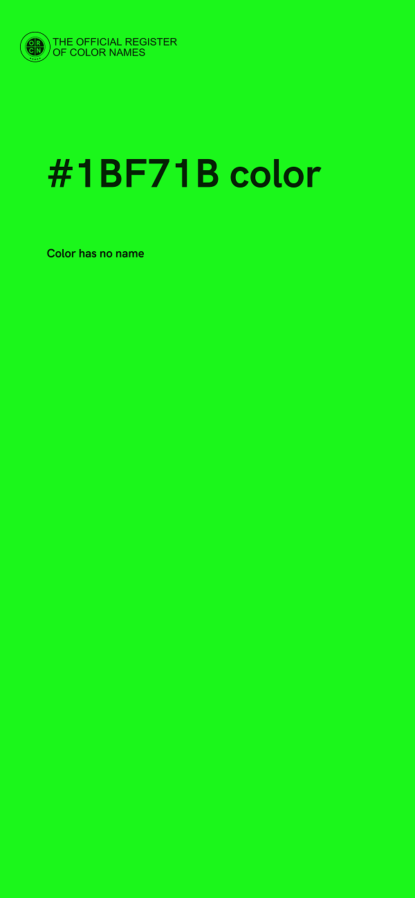 #1BF71B color image