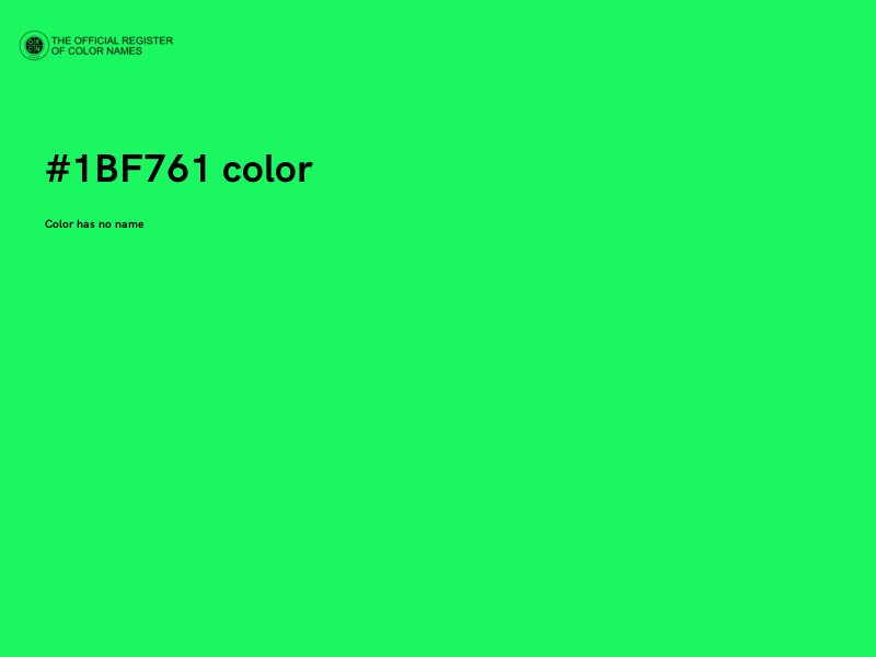#1BF761 color image