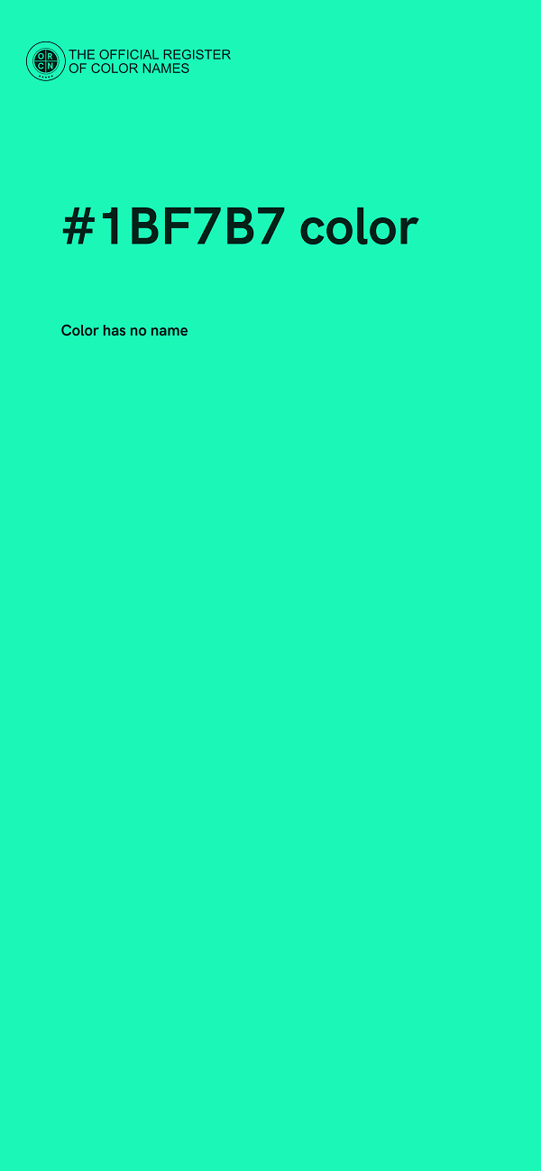 #1BF7B7 color image
