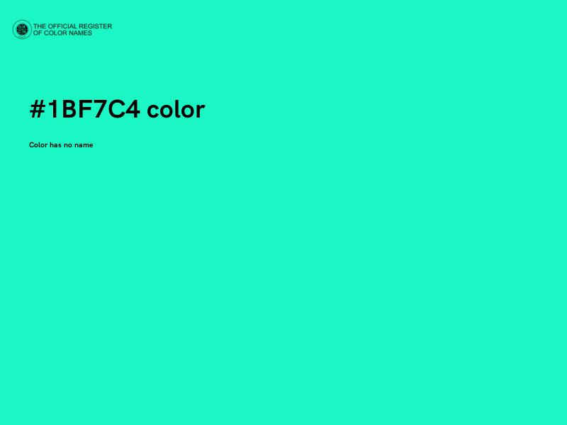 #1BF7C4 color image