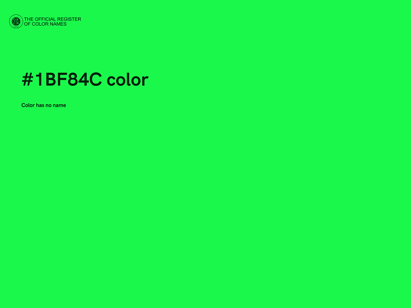 #1BF84C color image