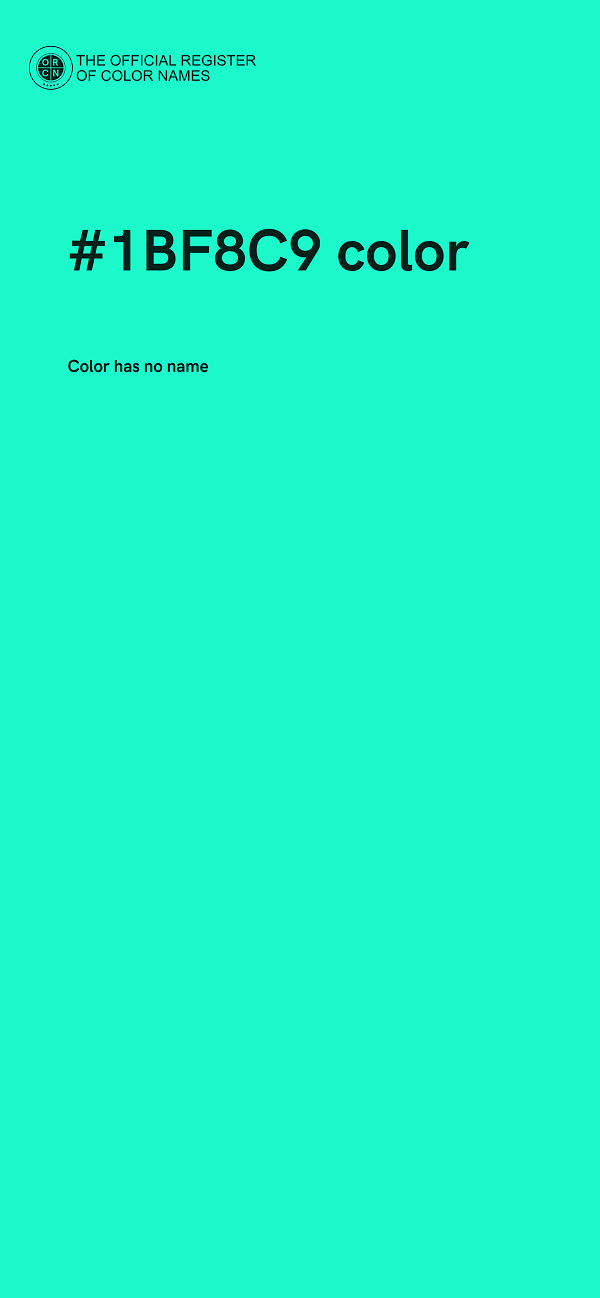 #1BF8C9 color image