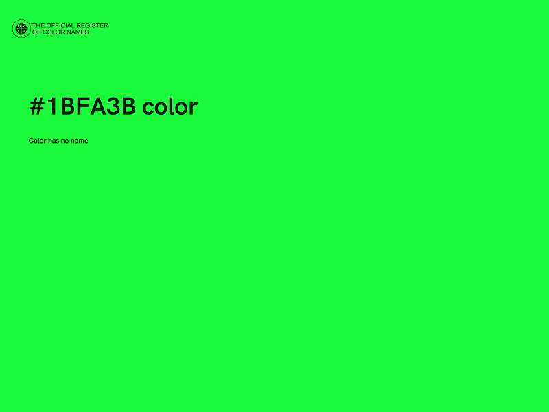 #1BFA3B color image