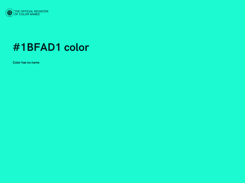 #1BFAD1 color image