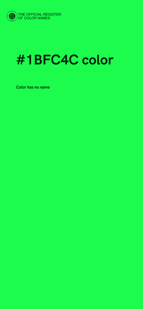 #1BFC4C color image