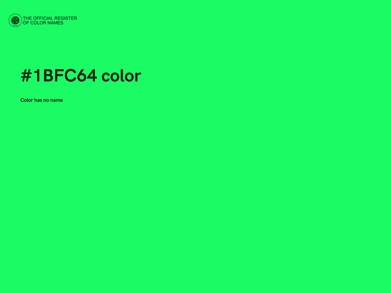 #1BFC64 color image