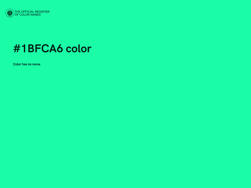 #1BFCA6 color image