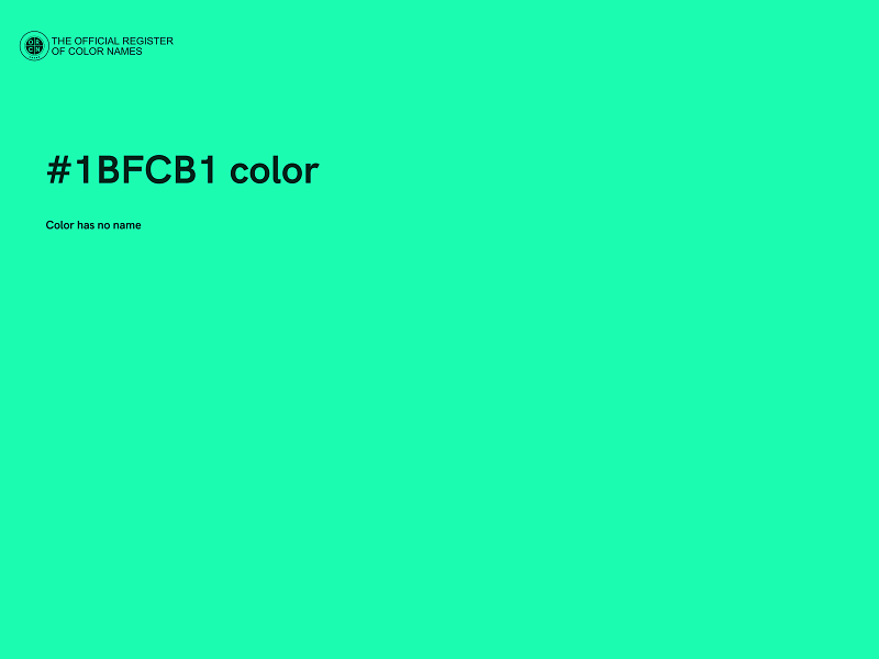 #1BFCB1 color image