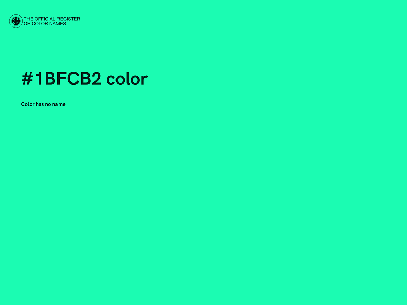 #1BFCB2 color image