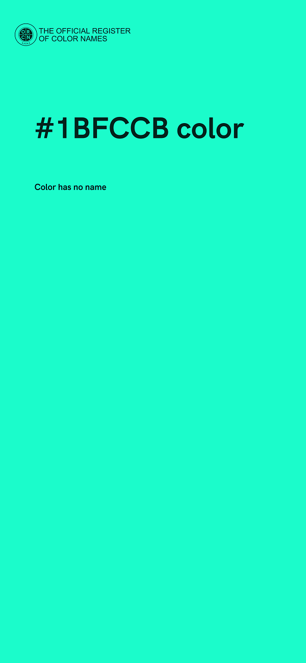 #1BFCCB color image