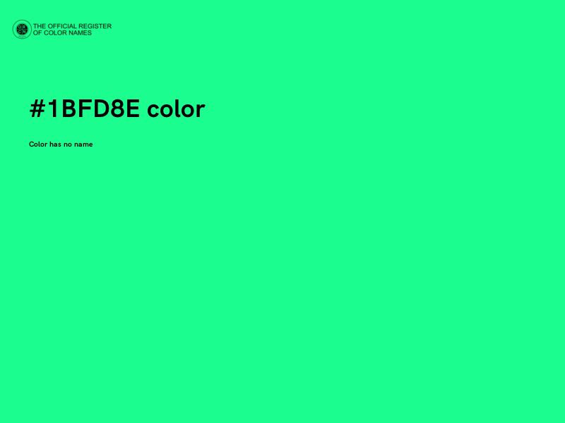 #1BFD8E color image