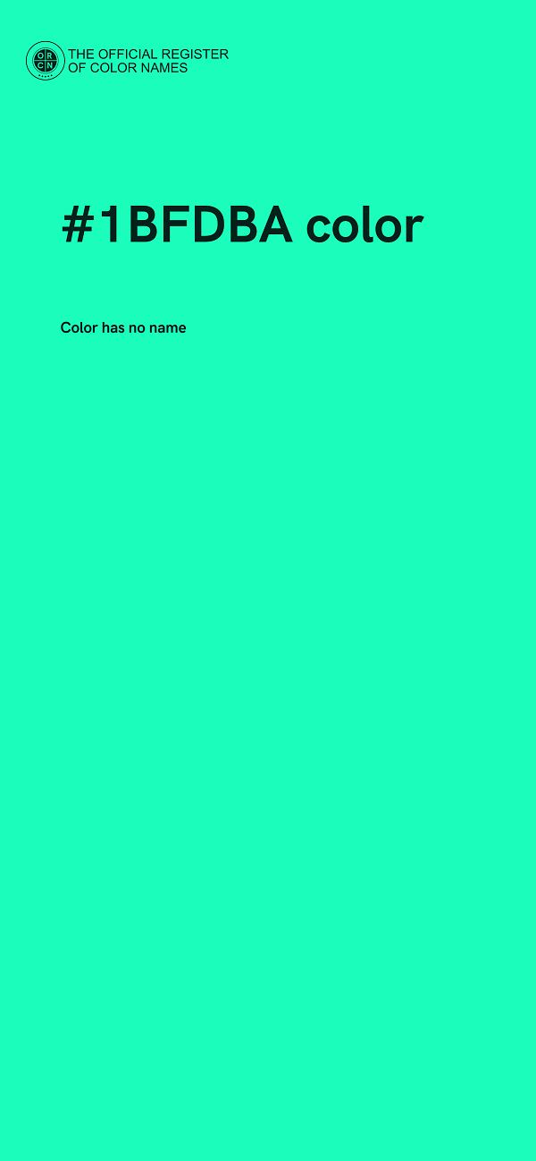 #1BFDBA color image