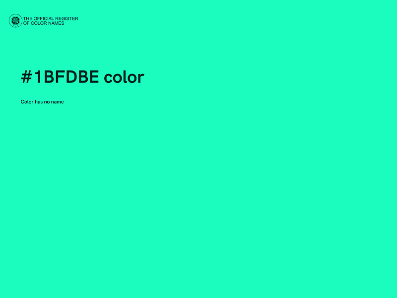 #1BFDBE color image