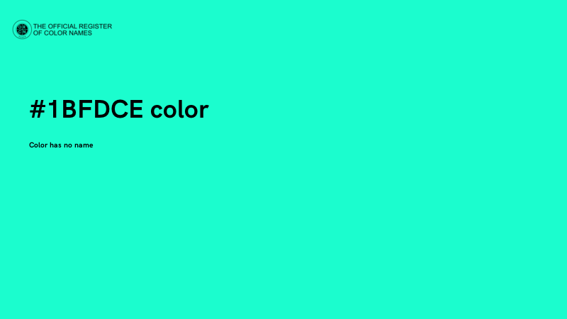 #1BFDCE color image
