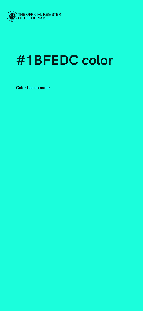 #1BFEDC color image
