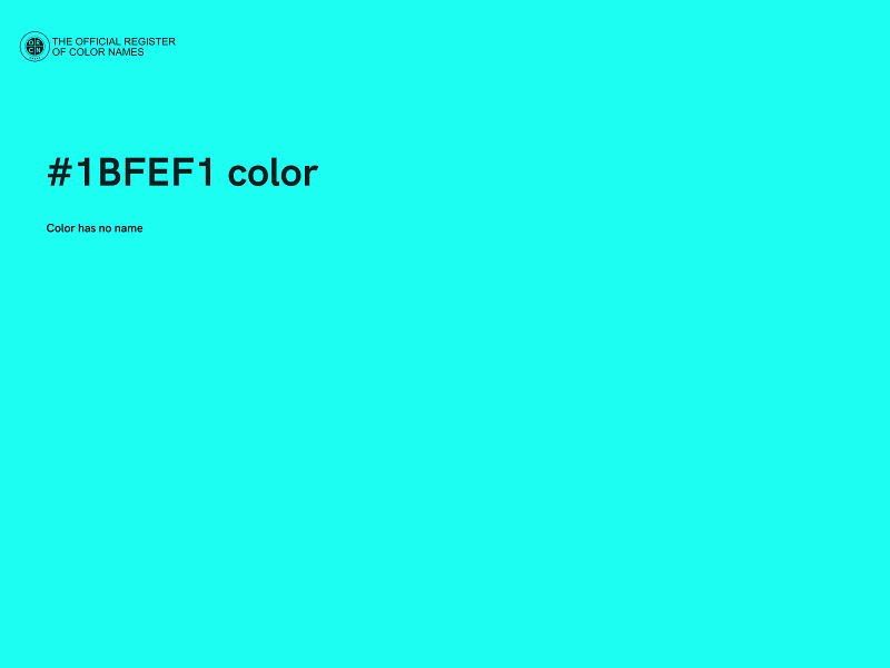 #1BFEF1 color image