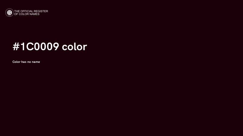 #1C0009 color image